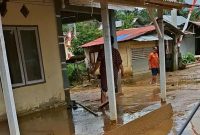Banjir yang melanda wilayah Kabupaten Bolaang Mongondow, Sulawesi Utara. (Dok. BPBD Kabupaten Bolaang Mongondow)